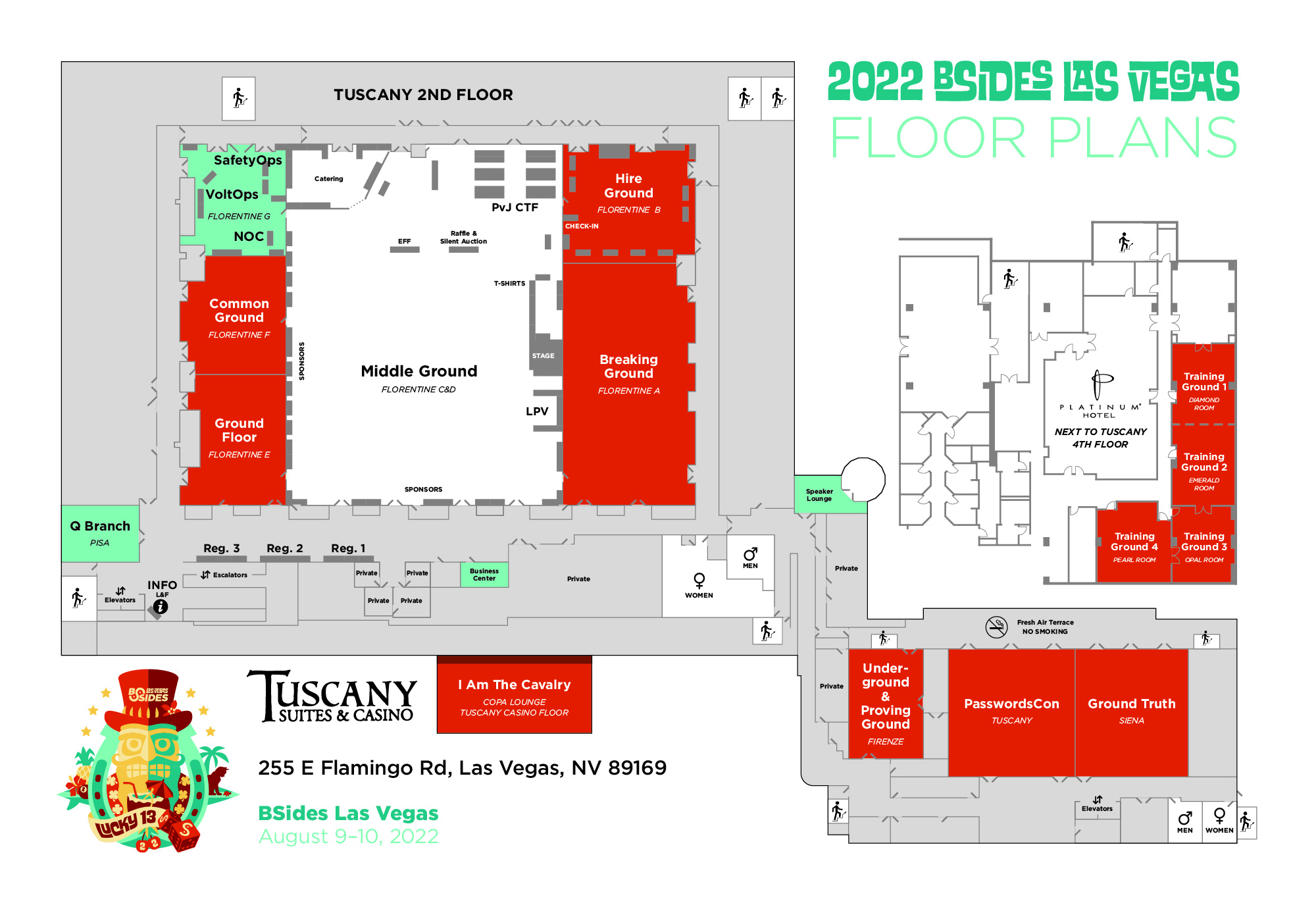 BSidesLV conference map