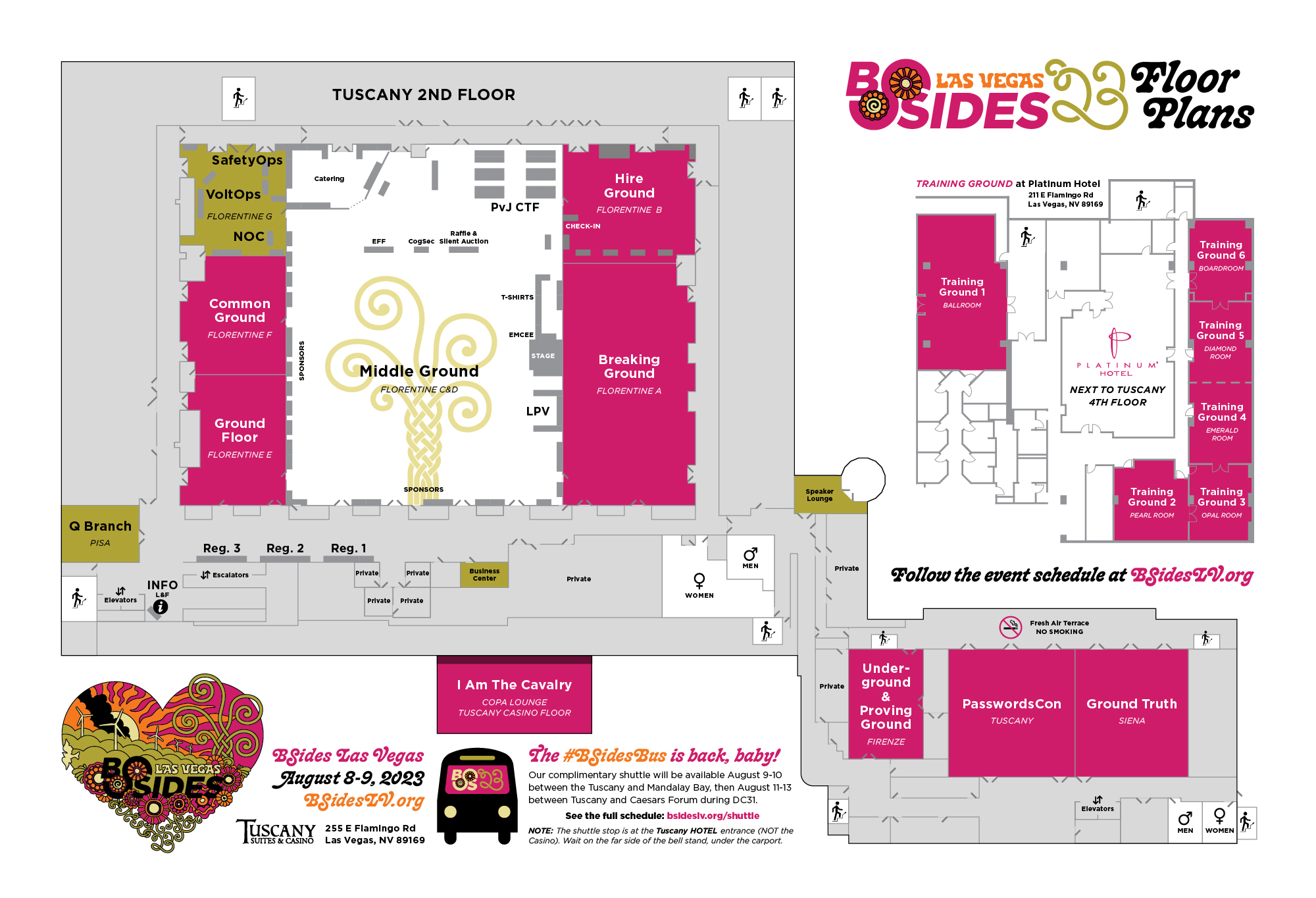 BSidesLV conference map